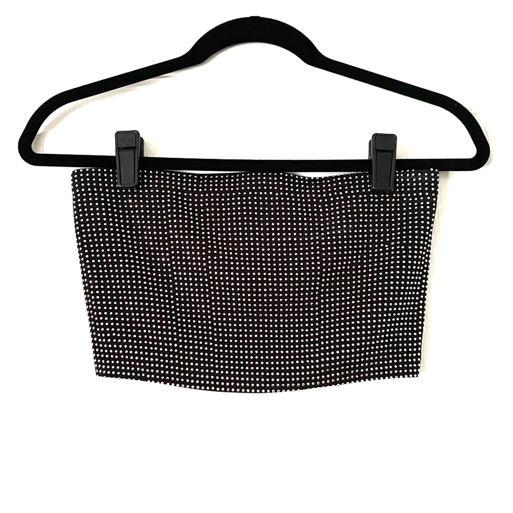 Windsor Rhinestone/Bedazzled Sparkly Tube Crop Top